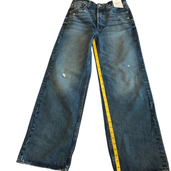 Madewell The Low-Slung Baggy Jean in Robertson Wash Rigid size 24 NV387 - Picture 6 of 15